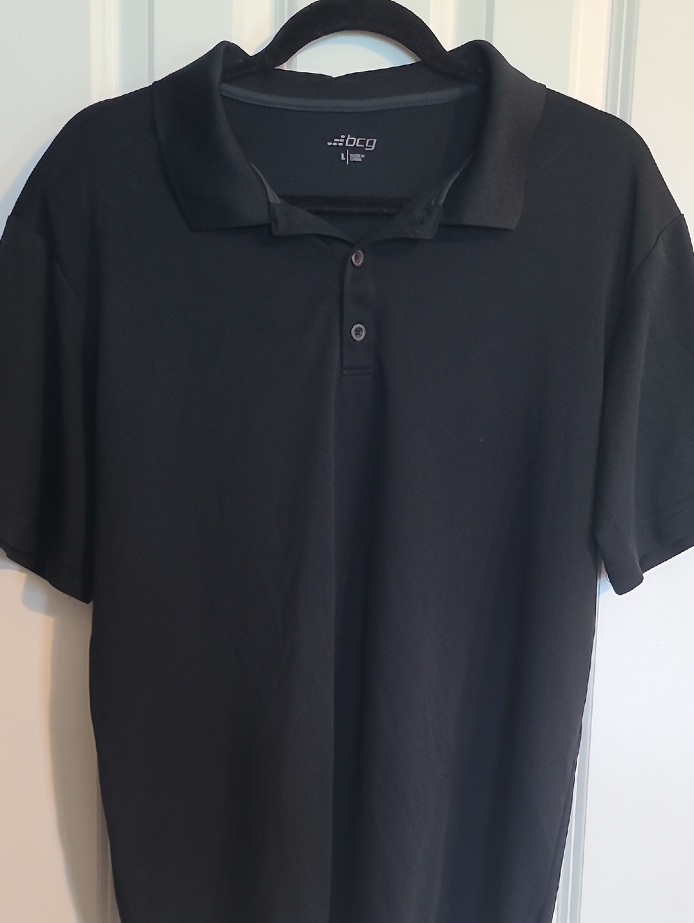 bcg Black Men's Short Sleeve Polo